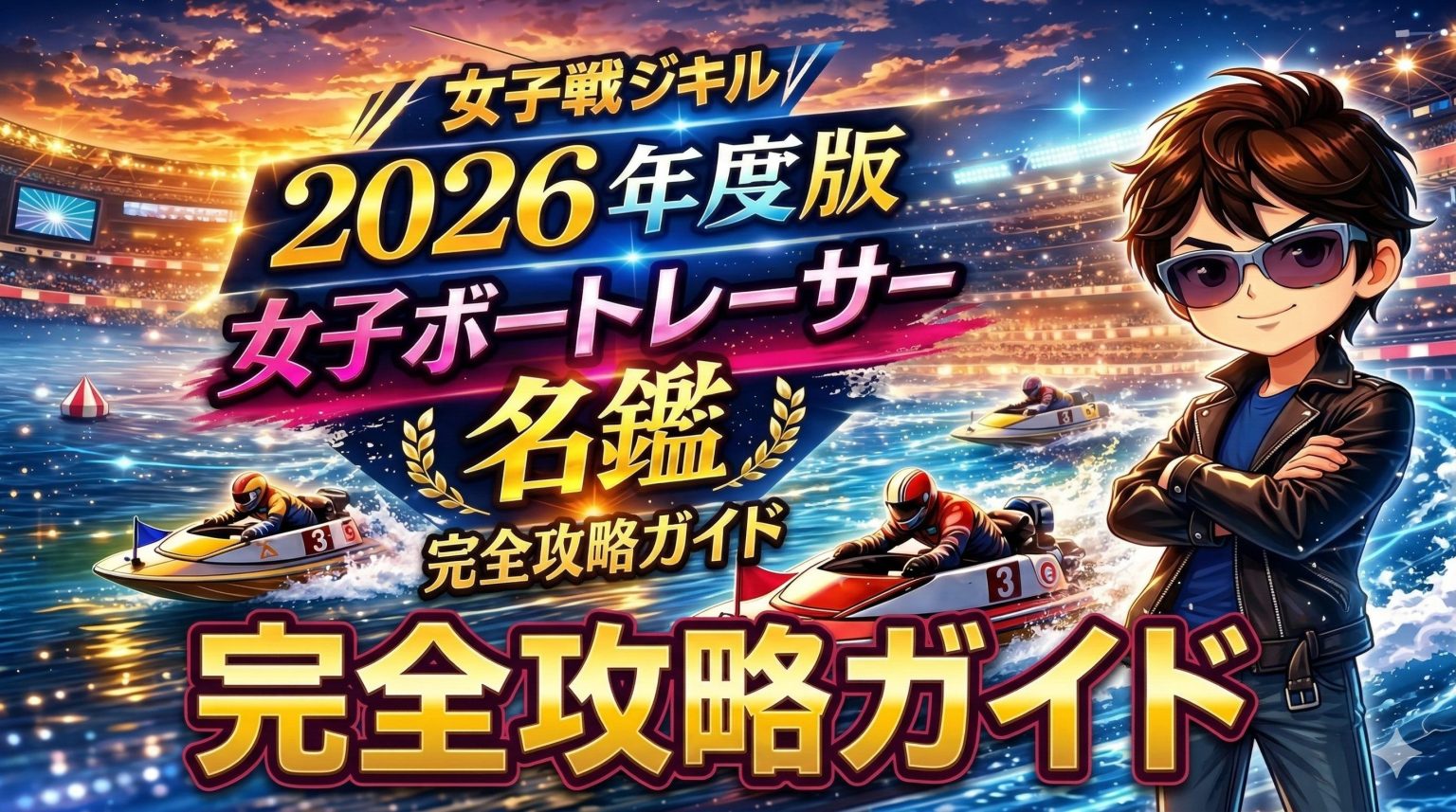 女子ボートレーサー名鑑・完全攻略ガイドのアイキャッチ画像