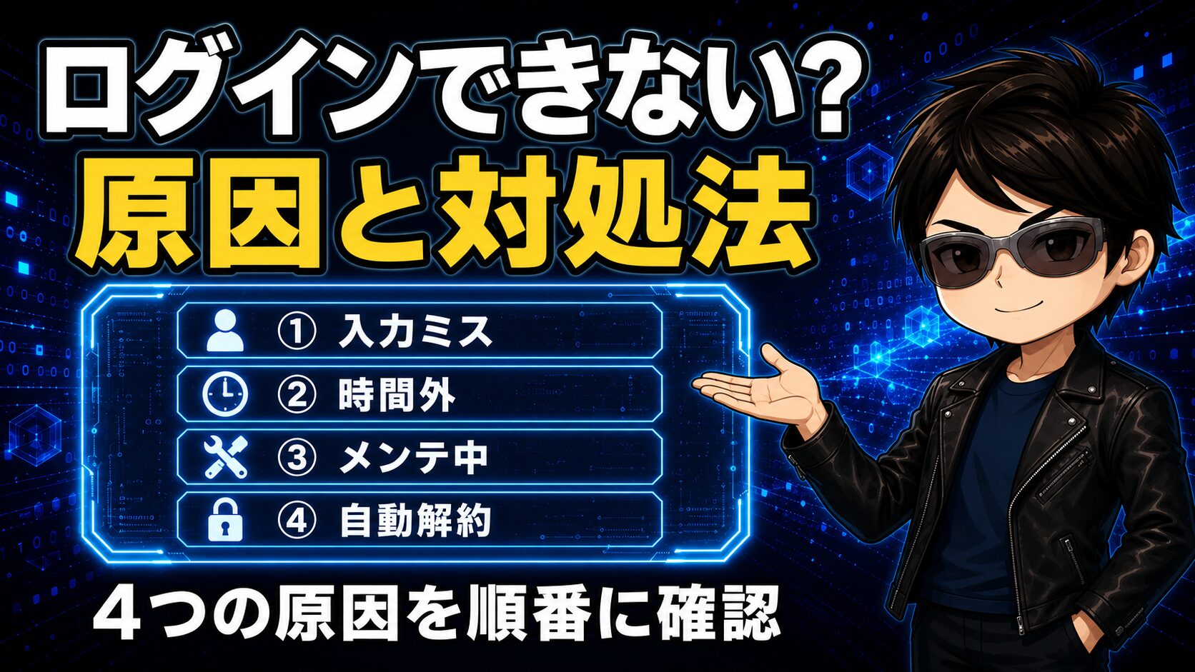 ログインできない対処法アイキャッチ画像